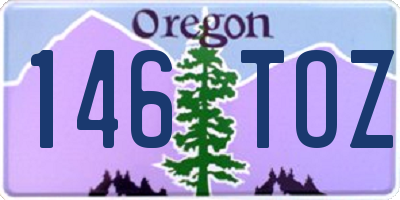 OR license plate 146TOZ
