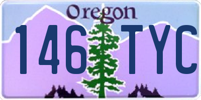 OR license plate 146TYC