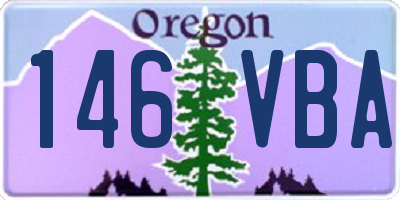 OR license plate 146VBA