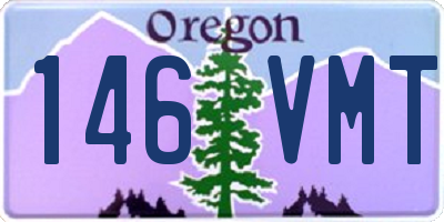 OR license plate 146VMT