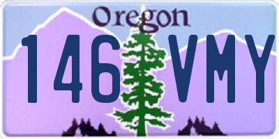 OR license plate 146VMY