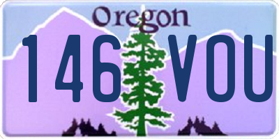 OR license plate 146VOU