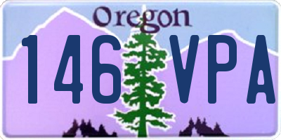 OR license plate 146VPA