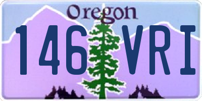 OR license plate 146VRI