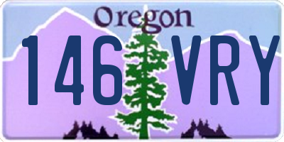OR license plate 146VRY