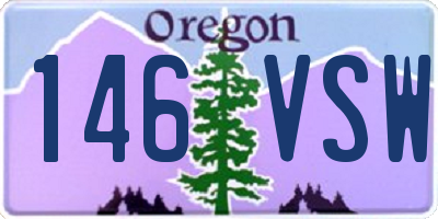 OR license plate 146VSW