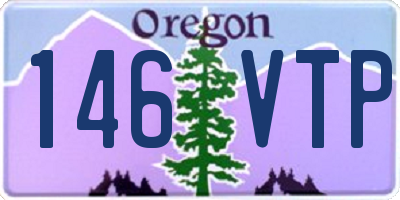 OR license plate 146VTP
