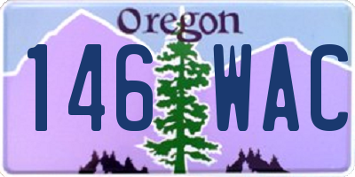 OR license plate 146WAC