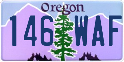 OR license plate 146WAF