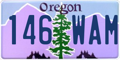 OR license plate 146WAM