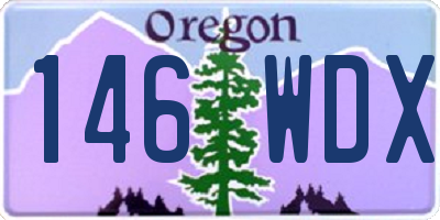 OR license plate 146WDX