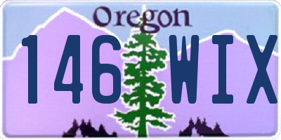 OR license plate 146WIX