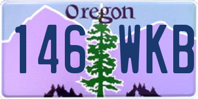 OR license plate 146WKB