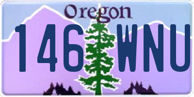 OR license plate 146WNU