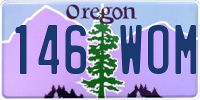 OR license plate 146WOM