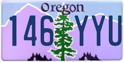 OR license plate 146YYU
