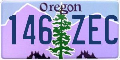 OR license plate 146ZEC