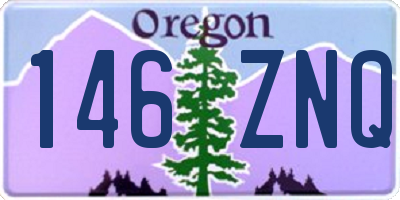 OR license plate 146ZNQ