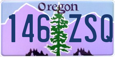 OR license plate 146ZSQ
