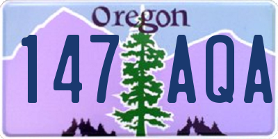 OR license plate 147AQA