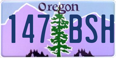 OR license plate 147BSH