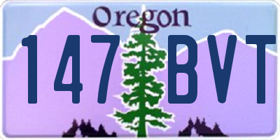 OR license plate 147BVT