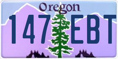 OR license plate 147EBT