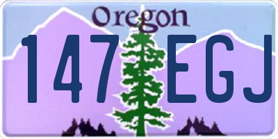OR license plate 147EGJ