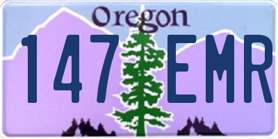 OR license plate 147EMR