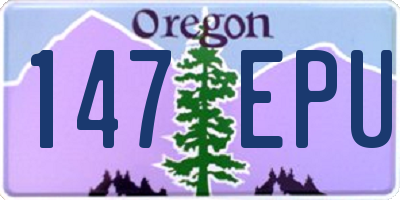OR license plate 147EPU