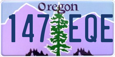 OR license plate 147EQE