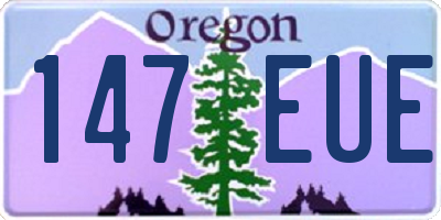 OR license plate 147EUE