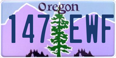 OR license plate 147EWF