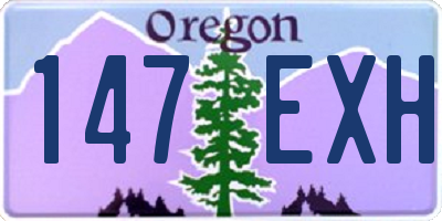 OR license plate 147EXH