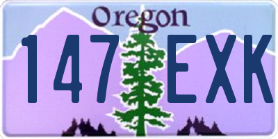 OR license plate 147EXK