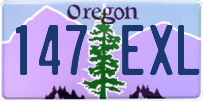 OR license plate 147EXL