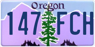 OR license plate 147FCH