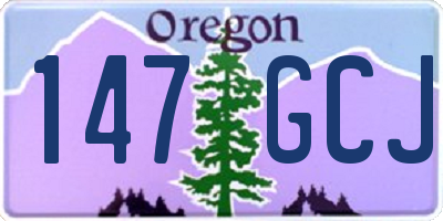 OR license plate 147GCJ