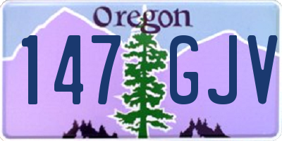 OR license plate 147GJV