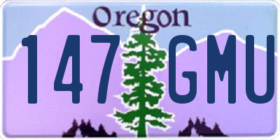 OR license plate 147GMU