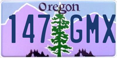 OR license plate 147GMX
