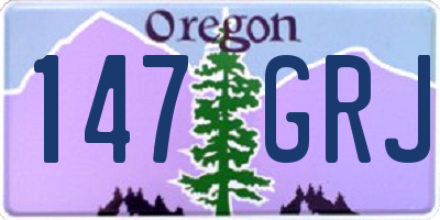 OR license plate 147GRJ