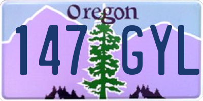 OR license plate 147GYL