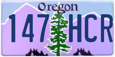 OR license plate 147HCR