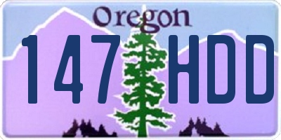 OR license plate 147HDD