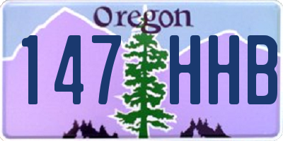 OR license plate 147HHB