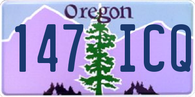 OR license plate 147ICQ
