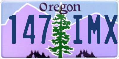 OR license plate 147IMX