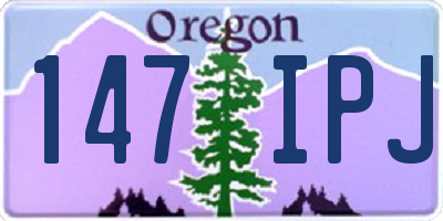 OR license plate 147IPJ