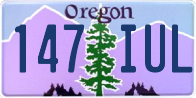 OR license plate 147IUL